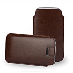 Luxury Leather stay cord Case For Apple iphone 6 plus brown style022