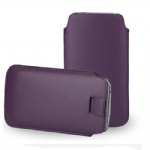 Luxury Leather stay cord Case For Apple iphone 6 plus Purple  style027
