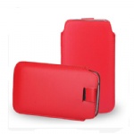 Luxury Leather stay cord Case For Apple iphone 6 plus Red  style028