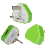 USB Power Charger Adapter for iPhoneiPod  (UK Plug)  Style016