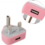 USB Power Charger Adapter for iPhoneiPod  (UK Plug)  Style014