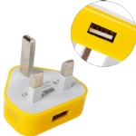 USB Power Charger Adapter for iPhoneiPod  (UK Plug)  Style010