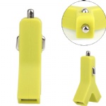 Y Shape Dual USB Car Charger for iPhoneiPodiPad   Style032