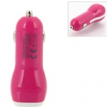 Dual USB Drumstick Shape Universal Car Charger Adapter  Style019