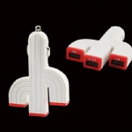 Triple USB High Power Car Charger  Style022