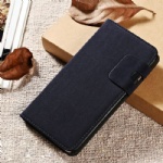 Soft Feel PU Leather Book Stand Case Blue for iPhone 6 Plus  Style006